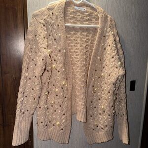 Talulah | Embellished Chunky Knit Cardigan, size M